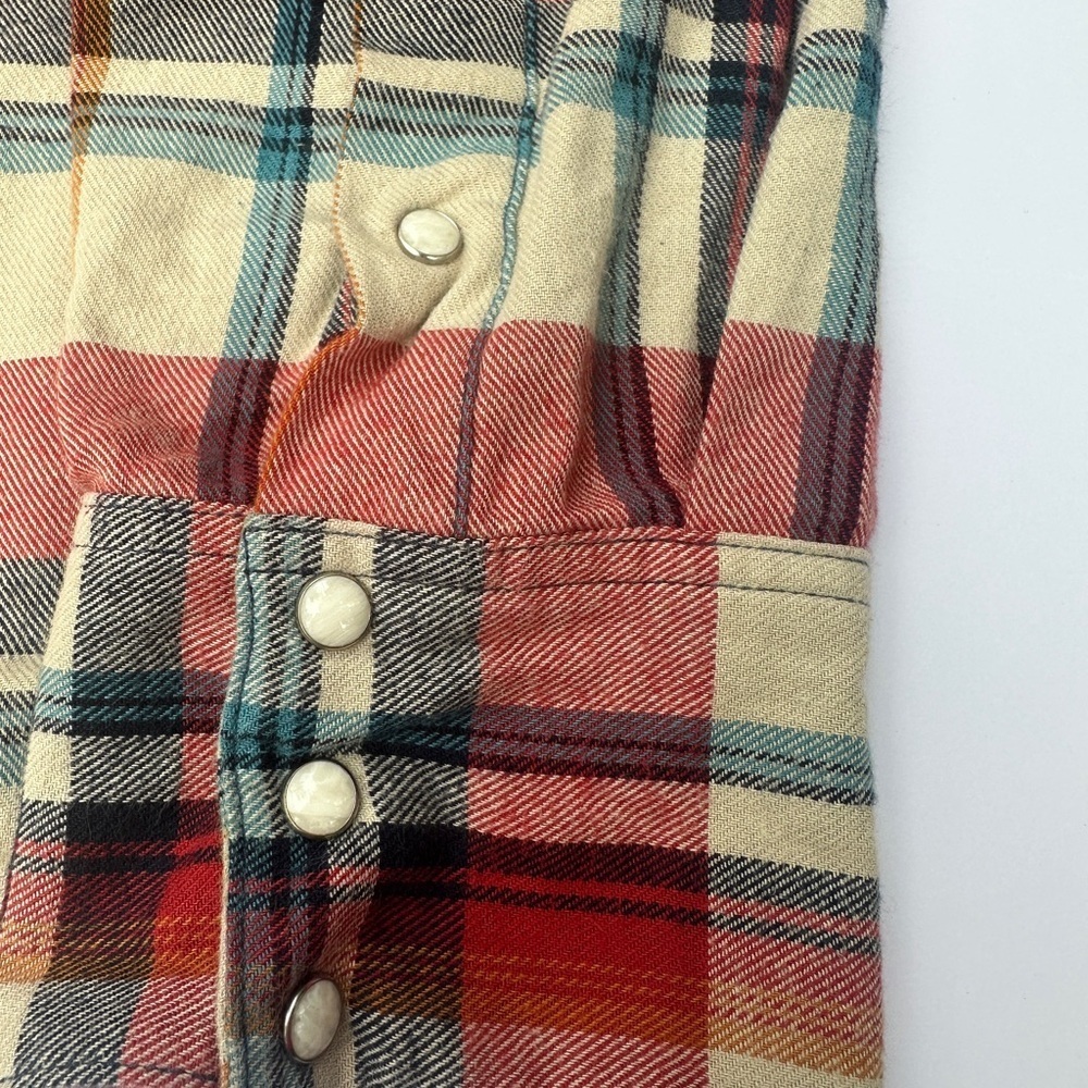 Men’s Authentic True Religion Jean Company Shirt (Size 3XL) Red And Tan - Picture 10 of 10